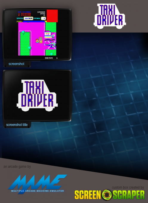 Taxi Driver — box-2D-back (SS)