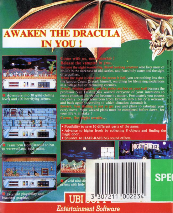 Night Hunter — box-2D-back (EU)