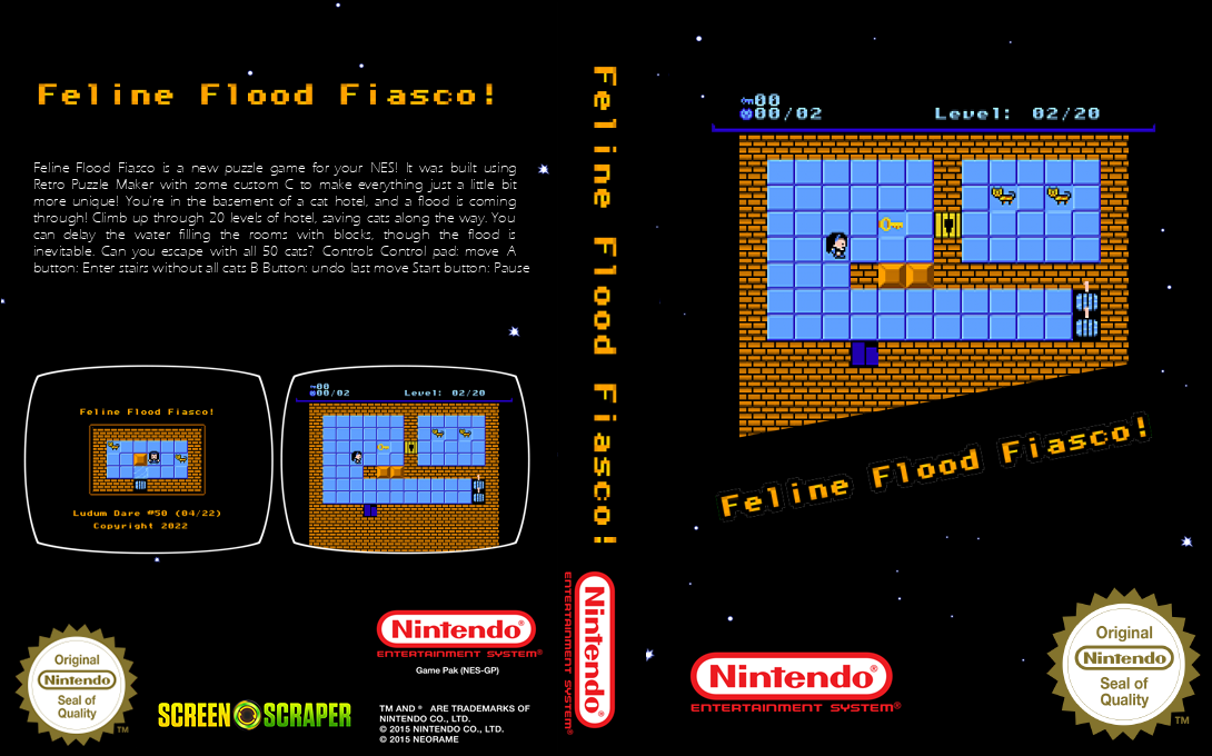 Feline Flood Fiasco — box-texture (SS)