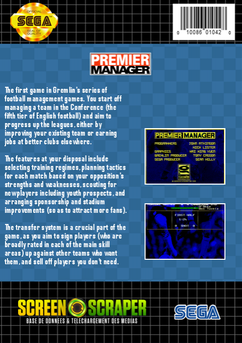 Premier Manager — box-2D-back (SS)