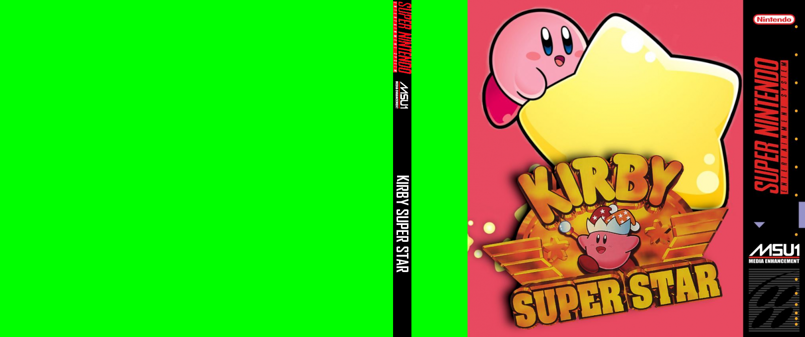 Kirby Super Star — box-texture (US)