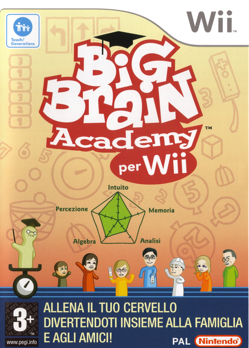 Big Brain Academy for Wii — box-2D (IT)