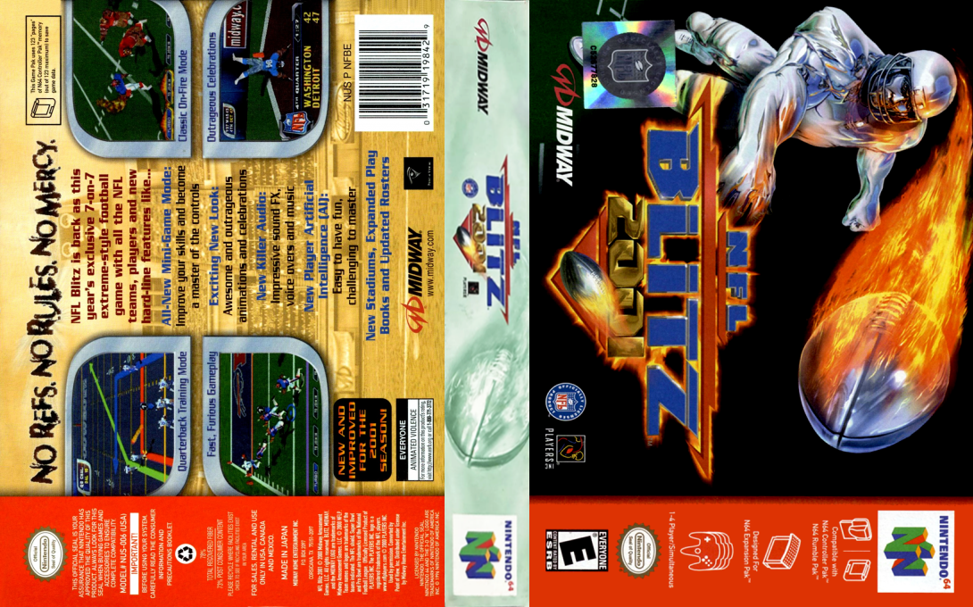 NFL Blitz 2001 — box-texture (US)