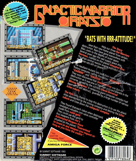 Galactic Warrior Rats — box-2D-back (EU)