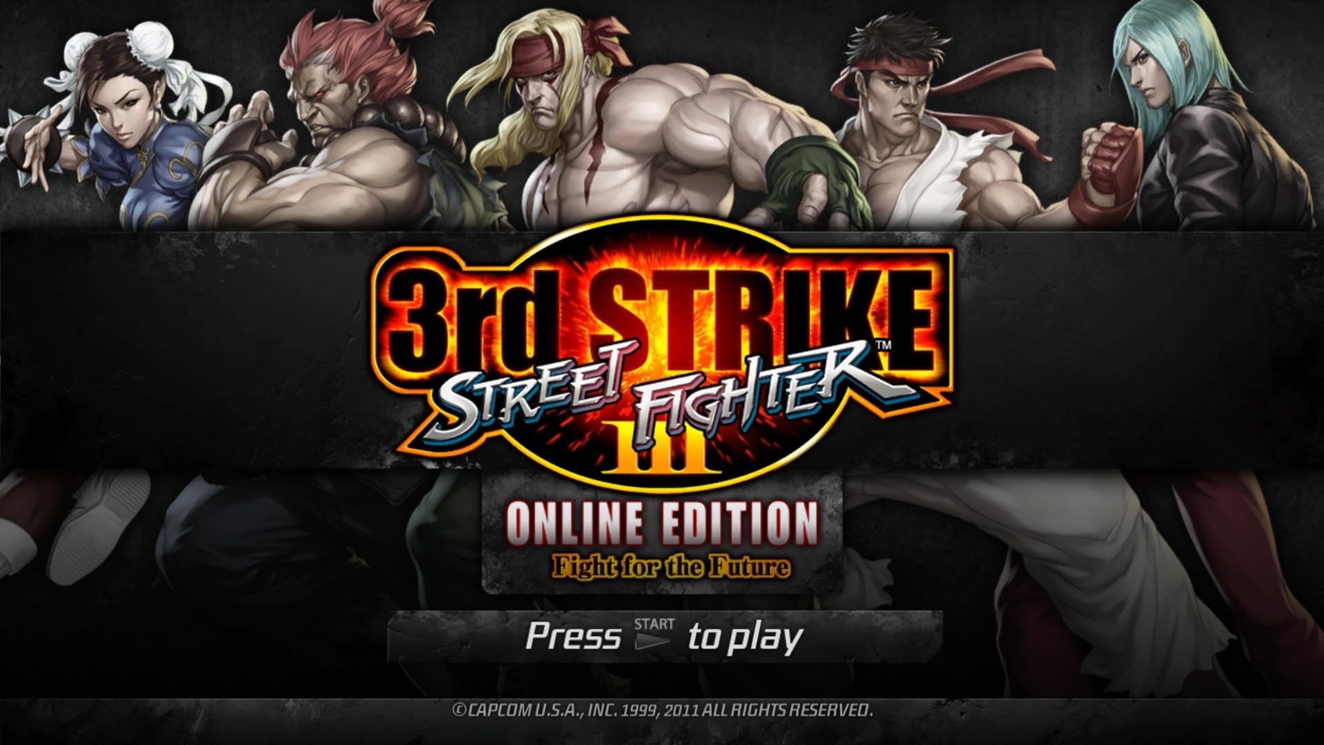 Street Fighter III - 3rd Strike Online Edition — sstitle (US)
