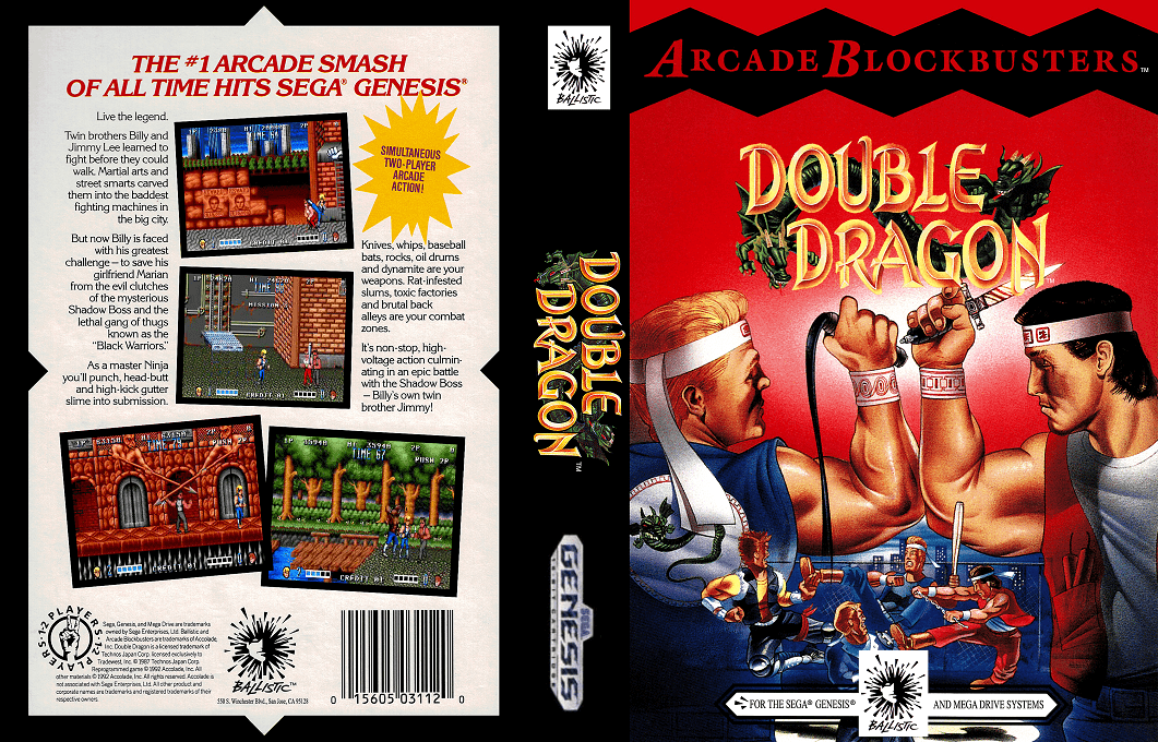 Double Dragon — box-texture (US)