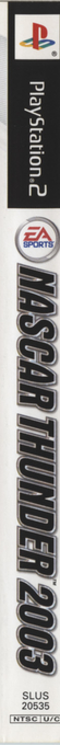 NASCAR Thunder 2003 — box-2D-side (US)