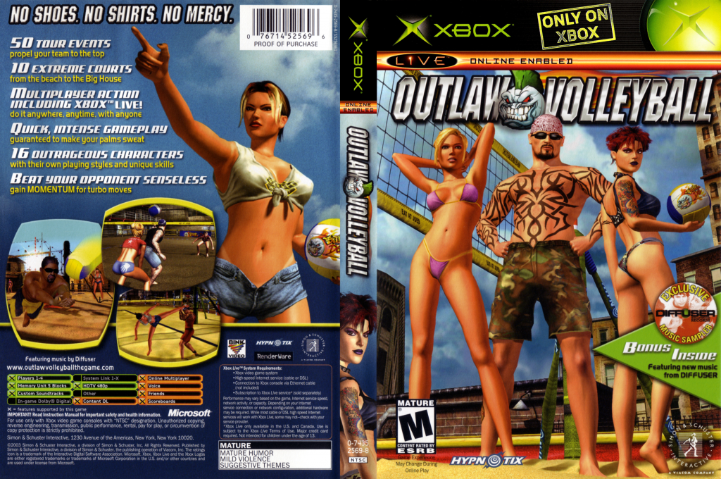 Outlaw Volleyball — box-texture (US)