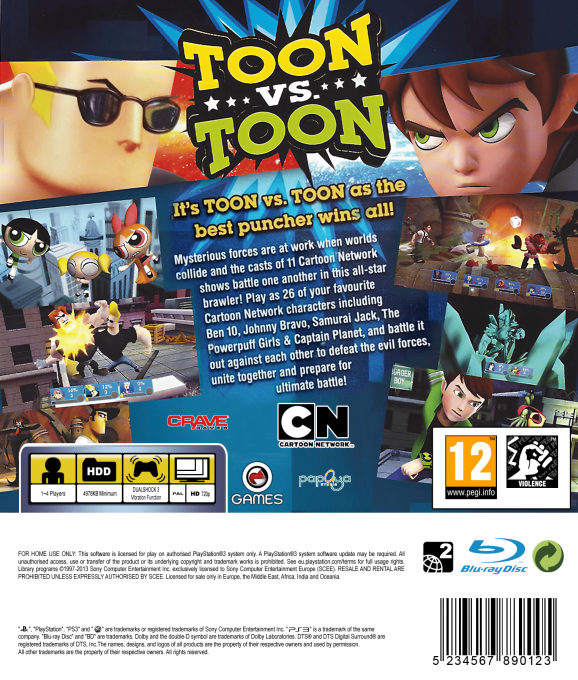 Cartoon Network - Punch Time Explosion — box-2D-back (EU)