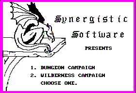 Dungeon Campaign - Wilderness Campaign — ss (WOR)