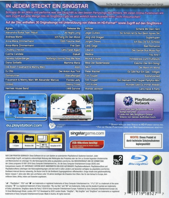 SingStar Apres-Ski Party 2 — box-2D-back (DE)