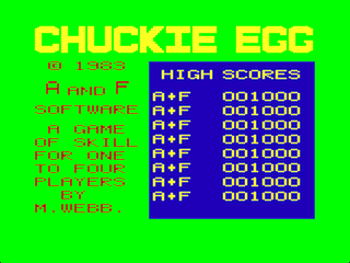 Chuckie Egg — sstitle (WOR)