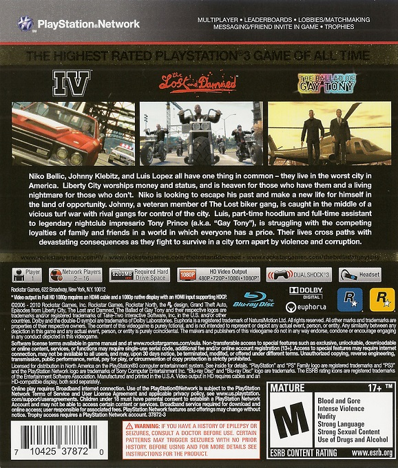 Gta 4 - L'edition Integrale — box-2D-back (US)