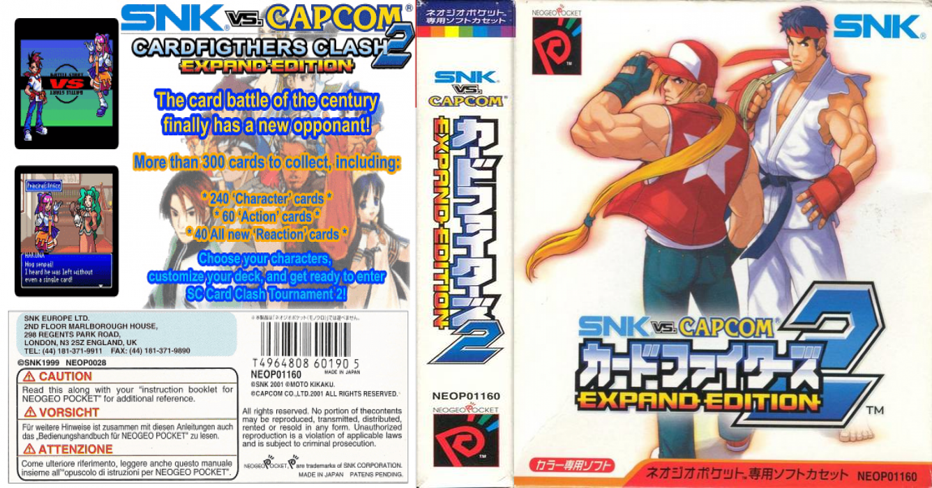SNK vs. Capcom - Gekitotsu Card Fighters - Capcom Supporter Version — box-texture (JP)