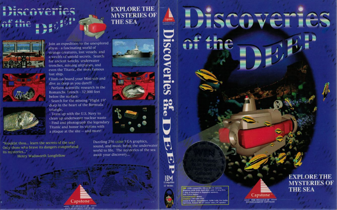 Discoveries Of The Deep — box-texture (US)