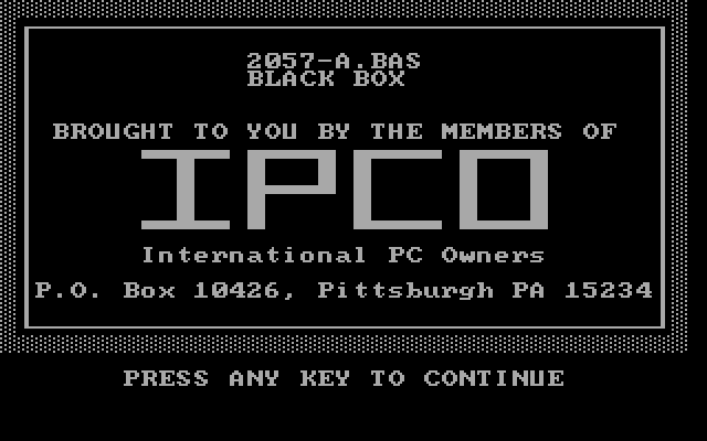 Black Box — sstitle (WOR)