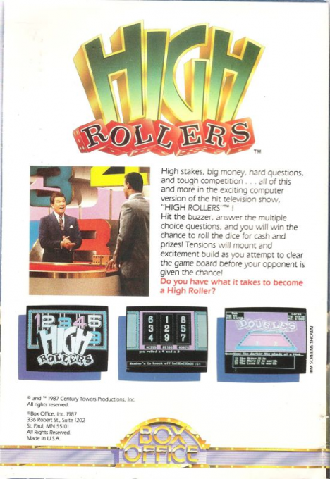 High Rollers — box-2D-back (US)