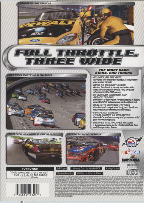 Nascar Thunder 2002 — box-2D-back (US)
