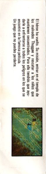 Indiana Jones And The Temple Of Doom — box-2D-back (SP)