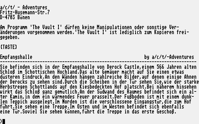 Vault 1, The — ss (DE)