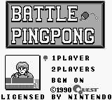 Battle Ping Pong — sstitle (JP)
