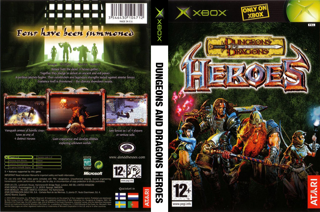 Dungeons & Dragons - Heroes — box-texture (EU)