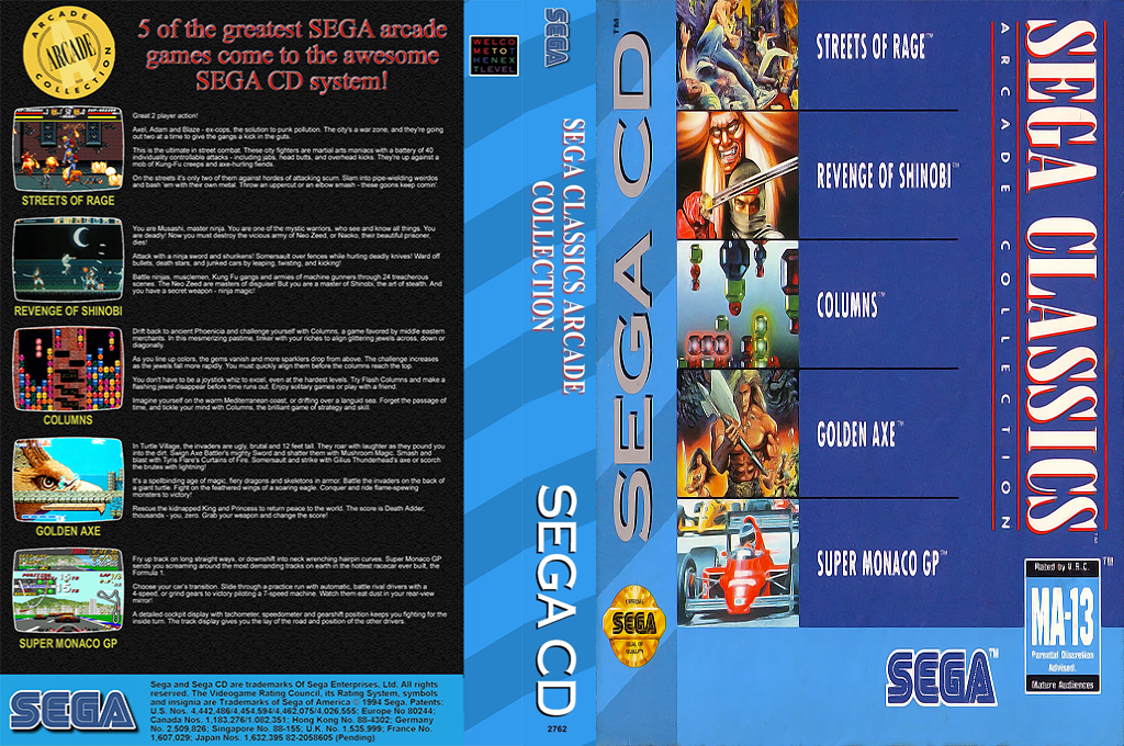 Sega Classics Arcade Collection - Limited Edition — box-texture (US)