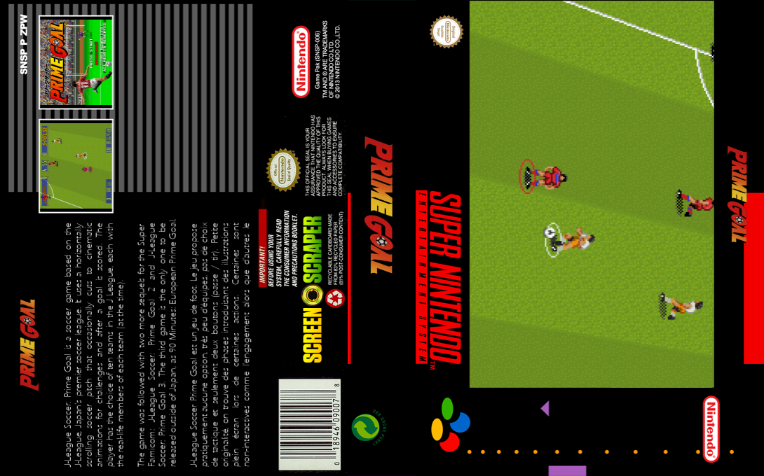 J.league Soccer Prime Goal — box-texture (SS)