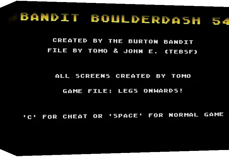 Bandit Boulderdash 54 — box-3D (WOR)