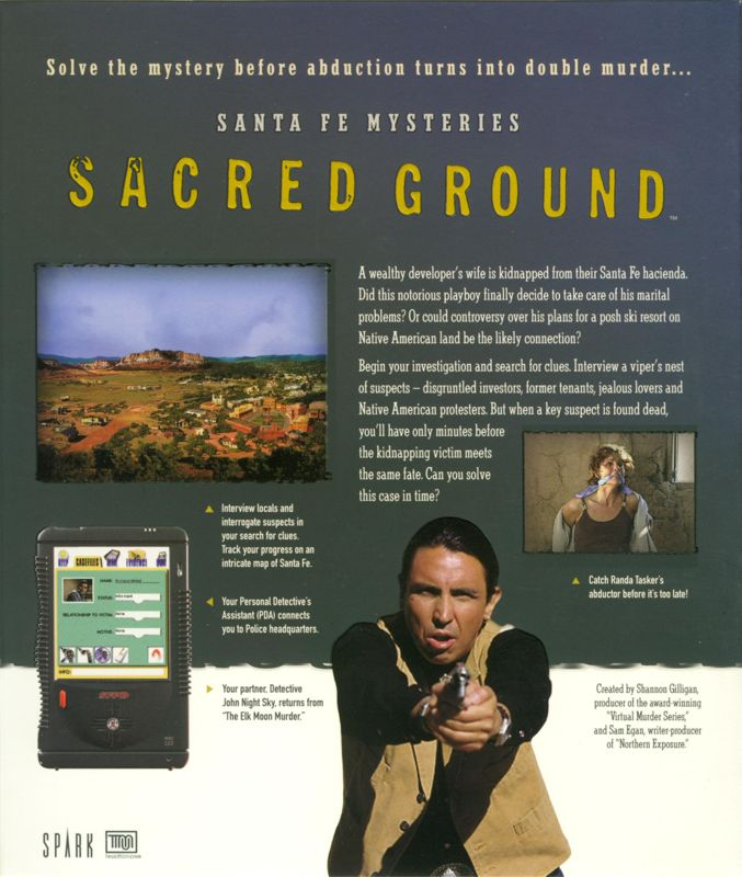 Santa Fe Mysteries - Sacred Ground — box-2D-back (US)