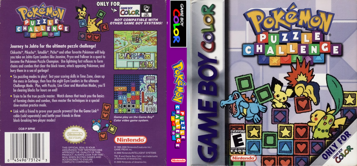 Pokémon Puzzle Challenge — box-texture (US)