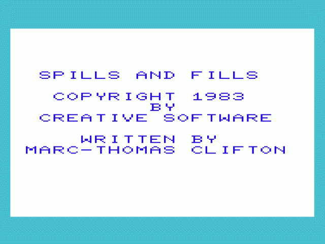 Spills & Fills — sstitle (WOR)