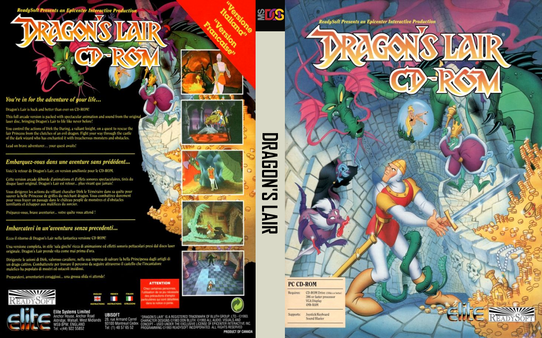 Dragon's Lair CD-ROM — box-texture (EU)