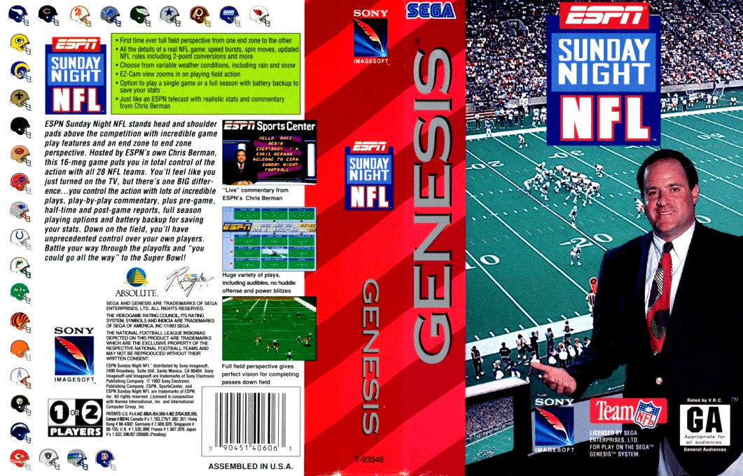 Espn Sunday Night Nfl — box-texture (US)