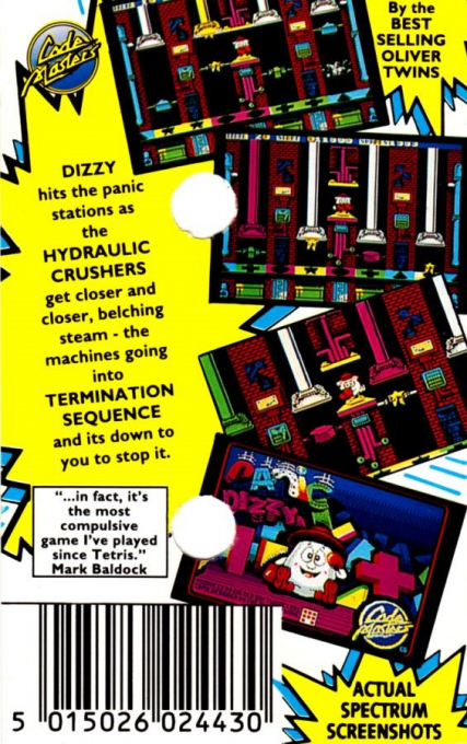 Panic Dizzy — box-2D-back (EU)