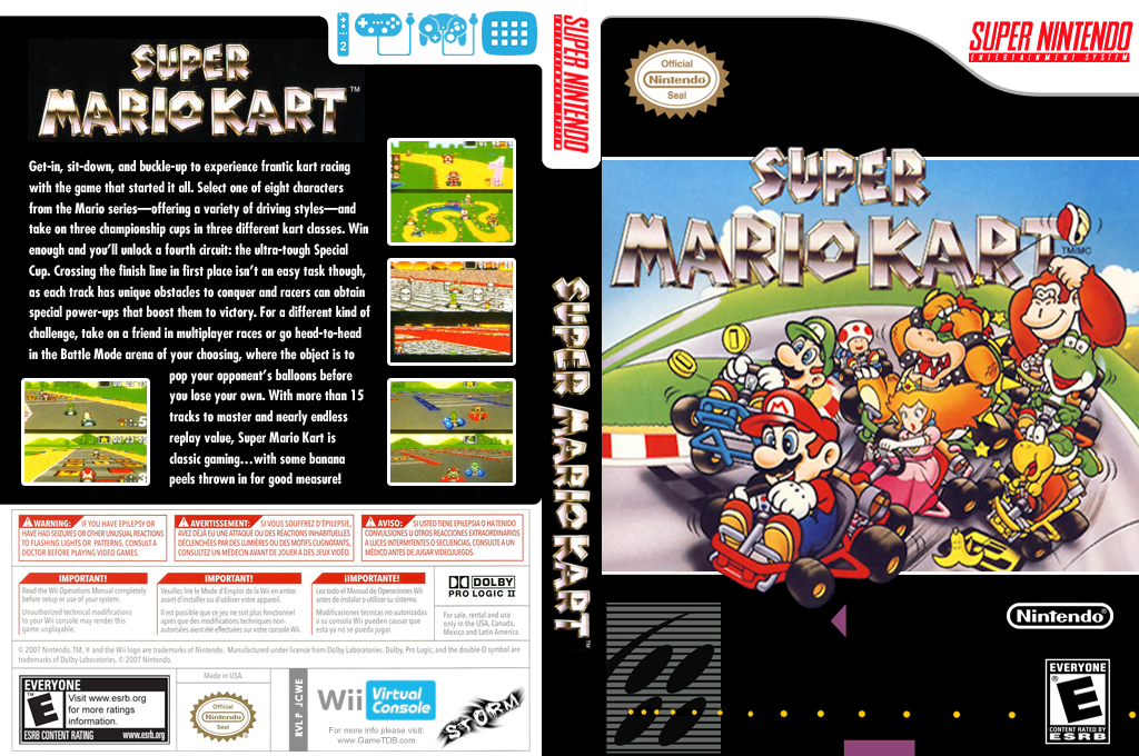 Super Mario Kart — box-texture (US)
