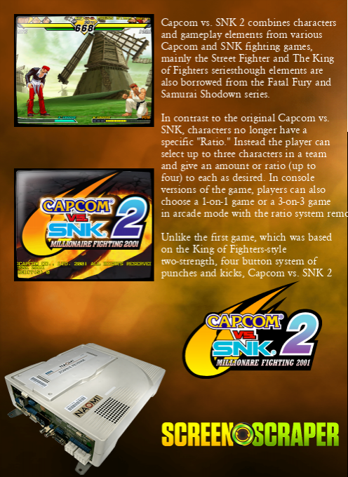 Capcom vs. SNK 2 - Millionaire Fighting 2001 — box-2D-back (JP)