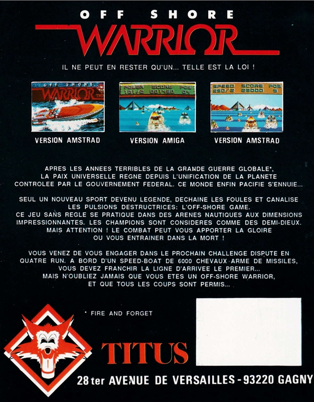 Off Shore Warrior — box-2D-back (EU)