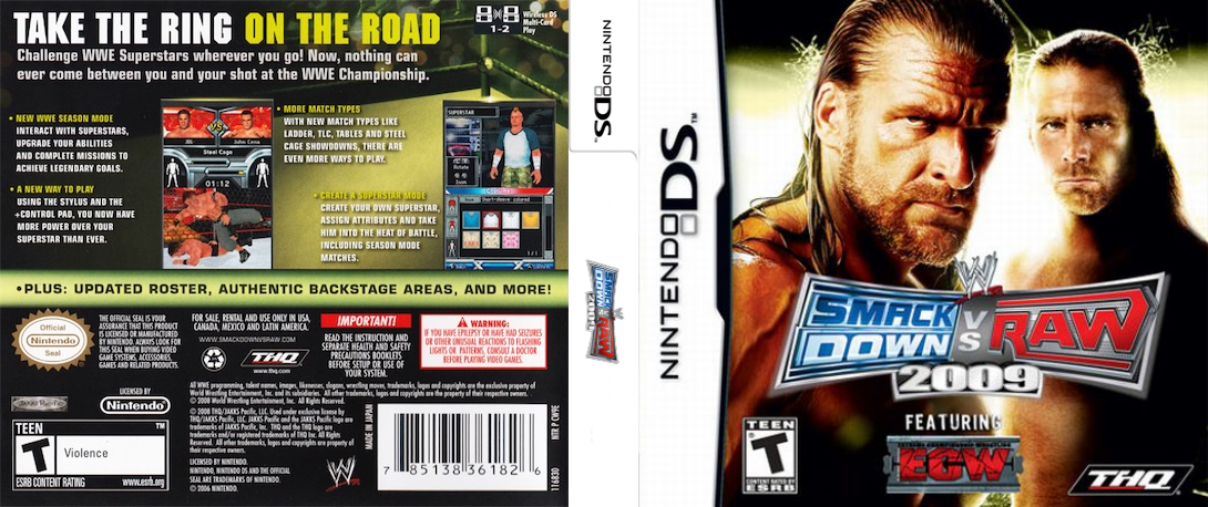WWE SmackDown vs Raw 2009 Featuring ECW — box-texture (US)