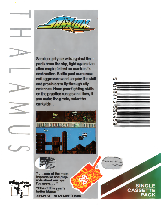 Sanxion — box-2D-back (EU)
