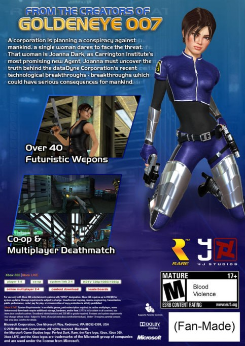 Perfect Dark — box-2D-back (US)