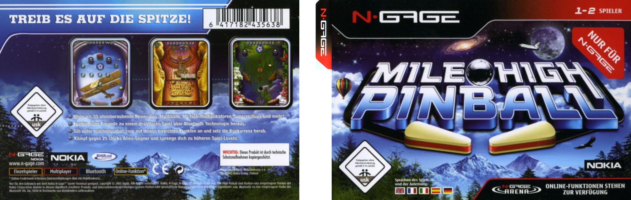 Mile High Pinball — box-texture (DE)