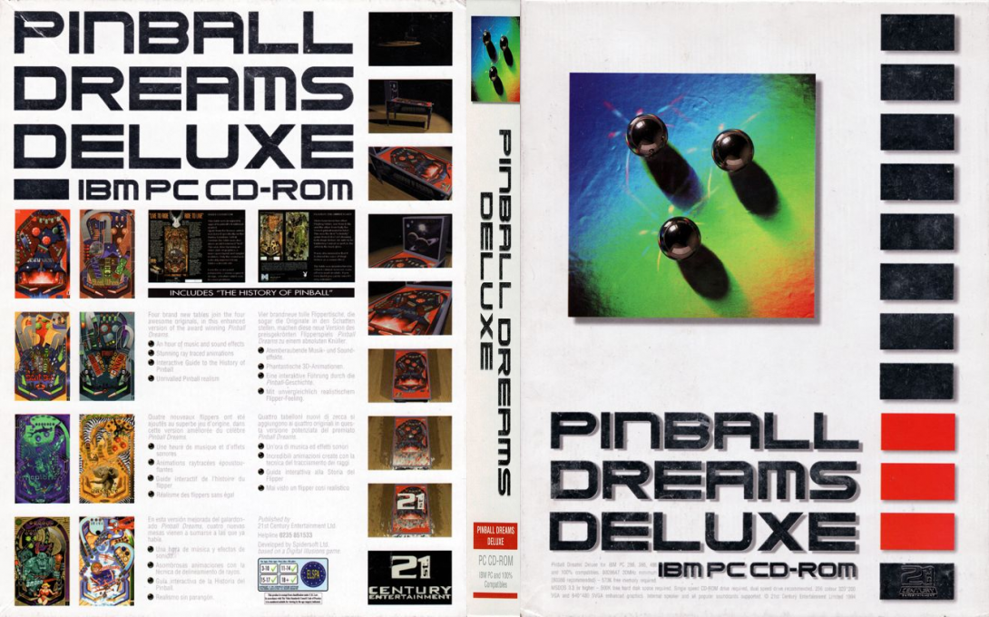 Pinball Dreams Deluxe — box-texture (EU)
