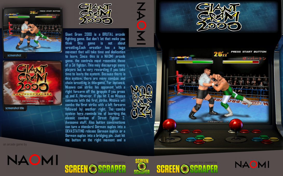 Giant Gram 2000 - All Japan Pro Wrestling 3 Brave Men Of Glory — box-texture (SS)