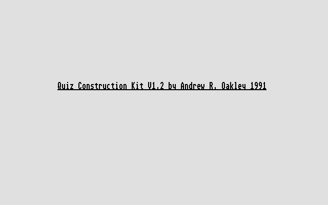 Quiz Construction Kit — sstitle (WOR)