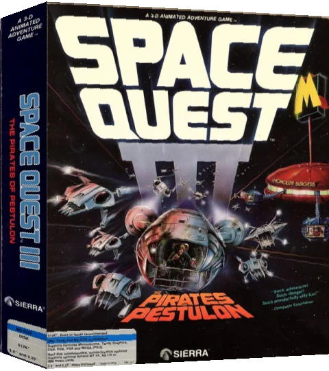 Space Quest 3 - The Pirates Of Pestulon — box-3D (US)
