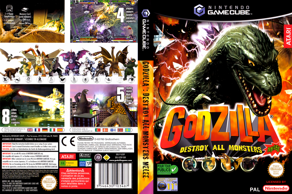 Godzilla - Kaijuu Dairantou — box-texture (EU)