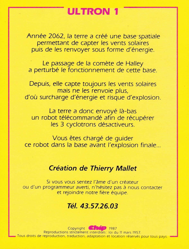 Ultron 1 — box-2D-back (FR)