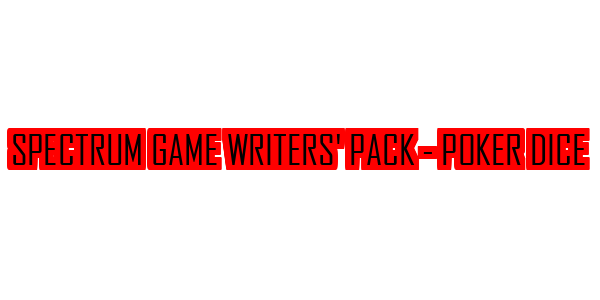 Spectrum Game Writers' Pack - Poker Dice — wheel-hd (SS)