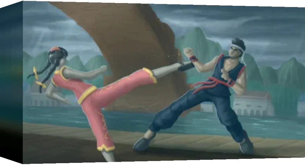 Virtua Fighter 2 — box-3D (WOR)